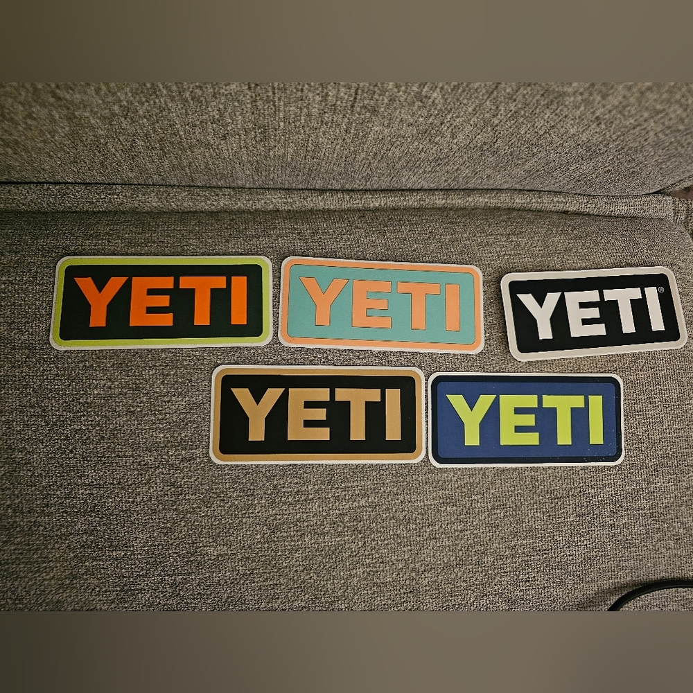 YETI Logo Sticker Set Of 5